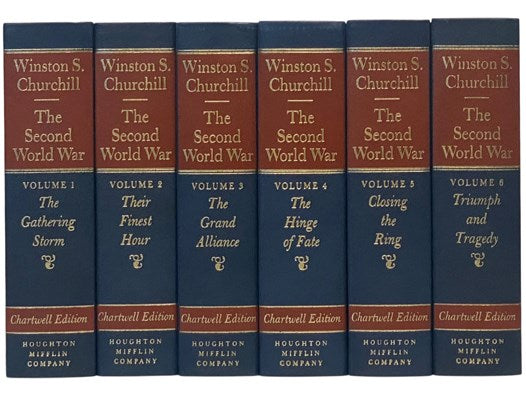 The Second World War Six Volume Set: Their Finest Hour; The Gathering Storm; The Hinge of Fate; The Grand Alliance; Closing the Ring; Triumph and Tragedy (Chartwell Edition)