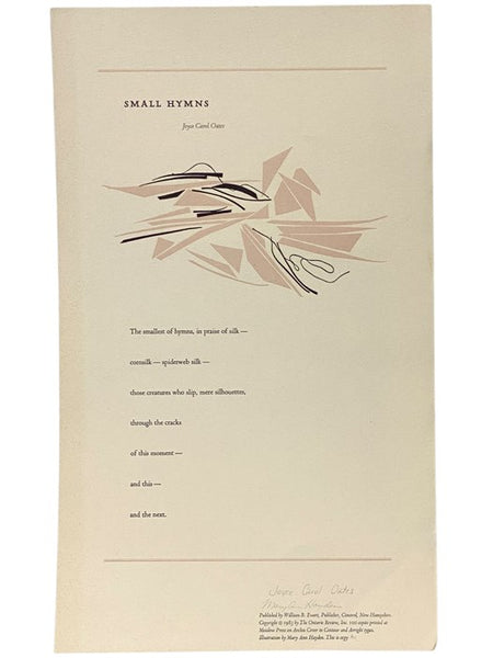 Small Hymns [Broadside]