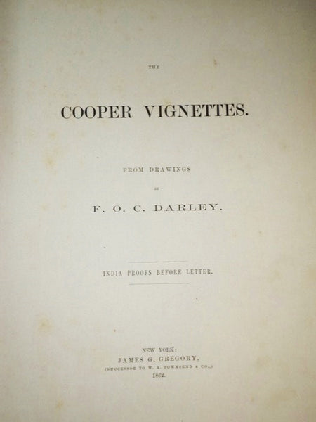 The Cooper Vignettes. From Drawings By F. O. C. Darley. India Proofs Before Letter.