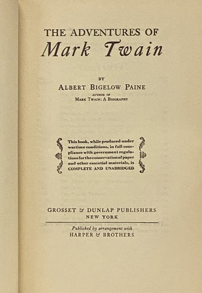The Adventures of Mark Twain [Boys' Life of Mark Twain]