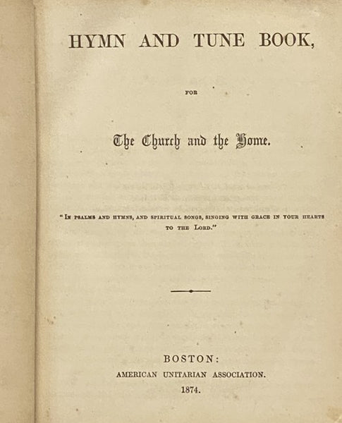 Hymn and Tune Book, for the Church and the Home