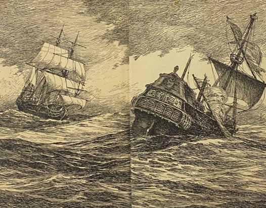 The Dark Frigate: Wherein is Told the Story of Philip Marsham who Lived in the Time of King Charles and Was Bred a Sailor but Came Home to England after Many Hazards by Sea and Land and Fought for the King at Newbury and Lost a Great Inheritance and Depa…