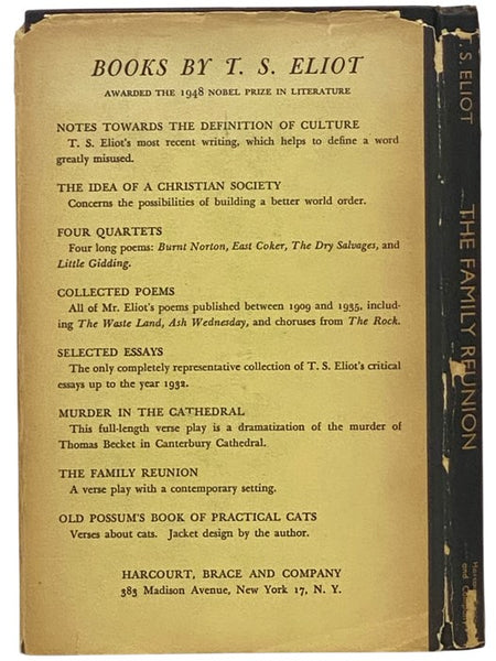 The Family Reunion: A Verse Play with a Contemporary Setting