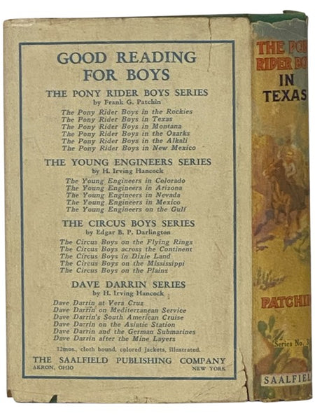 The Pony Rider Boys in Texas; or, The Veiled Riddle of the Plains