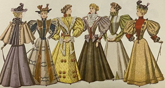 Paris Fashions of the 1890s: A Picture Source Book with 350 Designs, Including 24 in Full Color (Dover Pictorial Archive Series) (Dover Books on Fashion)