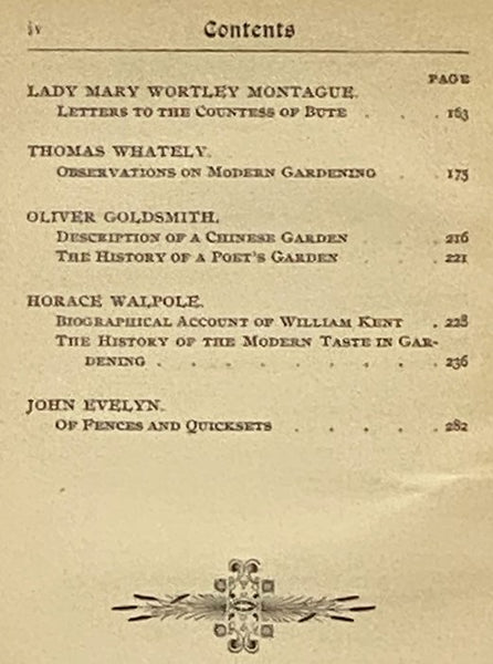 The Garden as Considered in Literature by Certain Polite Writers