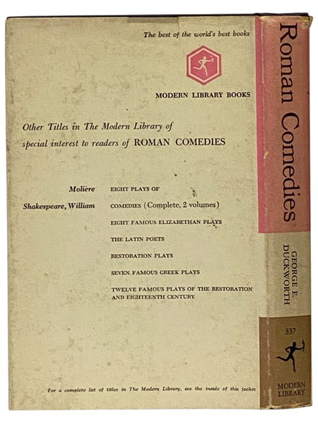 Roman Comedies: Seven Plays of Plautus and Terence (The Modern Library of the World's Best Books, ML 337)