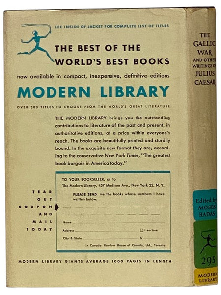 The Gallic War and Other Writings (The Modern Library of the World's Best Books, ML 295)