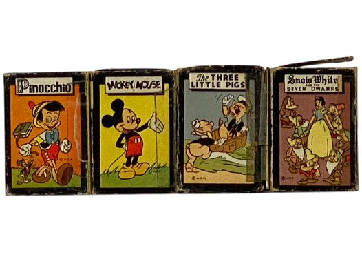 Partial Set of Walt Disney Themed Playing Cards: Pinocchio; Mickey Mouse; The Three Little Pigs; Snow White and the Seven Dwarfs (Vols. 2, 3, 5, 6) (Russell's Popular Games) (Mickey Mouse Library of Card Games 'A Bus Load of Fun' Set)