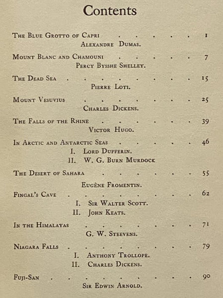Wonders of Nature as Seen and Described by Famous Writers