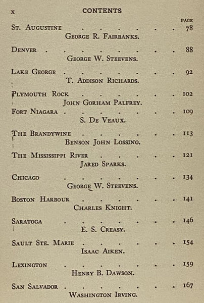 Historic Landmarks of America as Seen and Described by Famous Writers