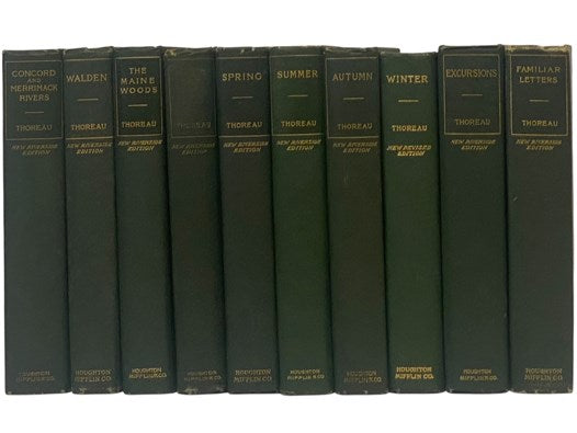 The Writings of Henry David Thoreau, with Bibliographical Introductions and Full Indexes: A Week on the Concord and Merrimack Rivers; Walden; or Life in the Woods; The Maine Woods; Cape Cod; Early Spring in Massachusetts; Summer; Autumn; Winter; Excursio…