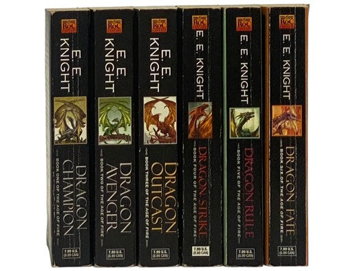 The Age of Fire Six Book Set: Dragon Champion; Dragon Avenger; Dragon Outcast; Dragon Strike; Dragon Rule; Dragon Fate