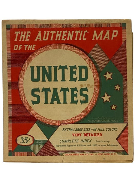 The Authentic Map of the United States: Double-Sided, with Gazetteer Index