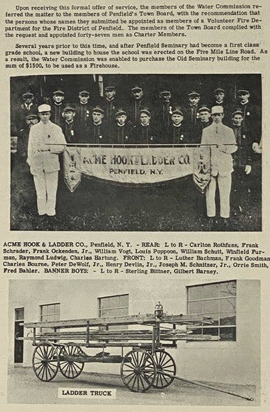 A Story Historical of the Penfield Volunteer Fire Company, 1841-1960