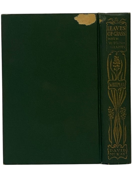 Leaves of Grass: Including a Facsimile Autobiography Variorum Readings of the Poems and a Department of Gathered Leaves