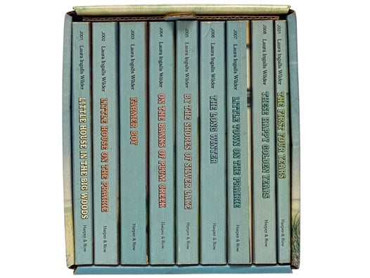 The Complete Set of Laura Ingalls Wilder's Little House Books, in Nine Volumes: Little House in the Big Woods; Farmer Boy; Little House on the Prairie; On the Banks of Plum Creek; By the Shores of Silver Lake; The Long Winter; Little Town on the Prairie;…
