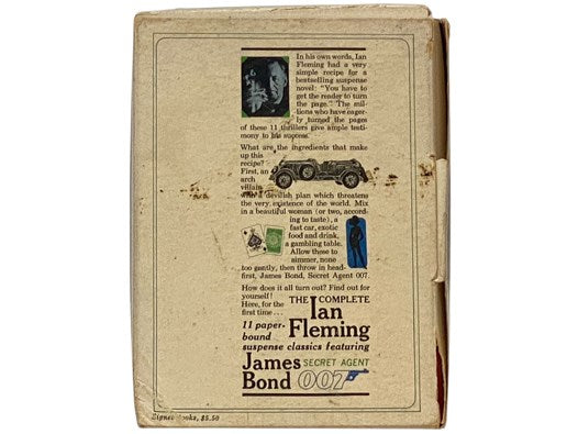The Complete Ian Fleming, in Eleven Volumes - 11 Paperbound Suspense Classics Featuring James Bond, Secret Agent 007: On Her Majesty's Secret Service; Goldfinger; Moonraker; The Spy Who Loved Me; For Your Eyes Only; Diamonds Are Forever; From Russia, wit…