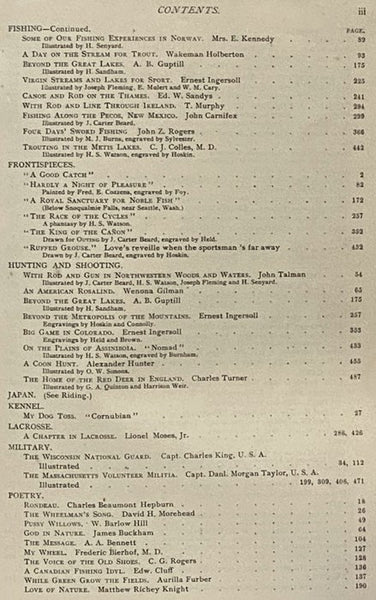 Outing: An Illustrated Monthly Magazine of Sport, Travel and Recreation, Vol. XVIII, XIX, XX. [Volumes 18-20], [September], 1891 - September, 1892.
