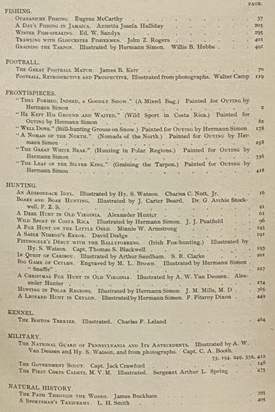 Outing: An Illustrated Monthly Magazine of Sport, Travel and Recreation, Vol. XXIII., XXIV [Volumes 23-24], October, 1893 - September, 1894.