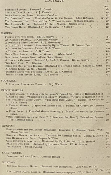 Outing: An Illustrated Monthly Magazine of Sport, Travel and Recreation, Vol. XXIII., XXIV [Volumes 23-24], October, 1893 - September, 1894.