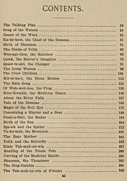 Indian Fairy Tales: Folklore - Legends - Myths -- Totem Tales as Told by the Indians, Gathered in the Pacific Northwest, with a Glossary of Words, Customs and History of the Indians