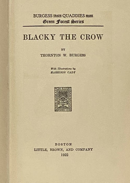 Blacky the Crow (Green Forest Series) (Burgess Quaddies)