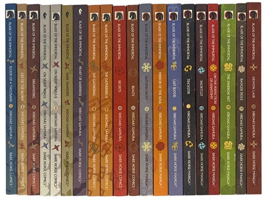 Blade of the Immortal Twenty Book Set: Blood of a Thousand; Cry of the Worm; Dreamsong; On Silent Wings; On Silent Wings II; Dark Shadows; Heart of Darkness; The Gathering; The Gathering II; Secrets; Beasts; Autumn Frost; Mirror of the Soul; Last Blood; …