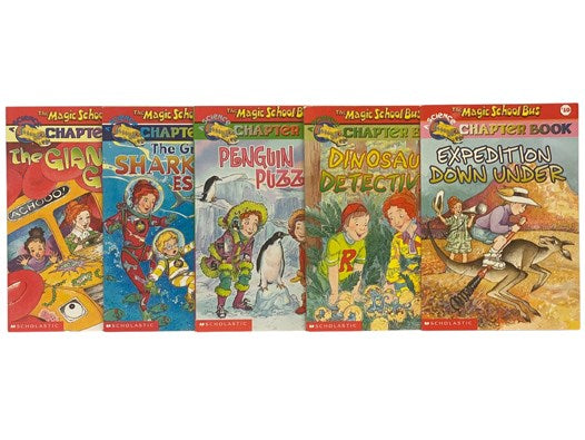 The Magic School Bus Science Chapter Books 1-18: The Truth about Bats; The Search for the Missing Bones; The Wild Whale Watch; Space Explorers; Twister Trouble; The Giant Germ; The Great Shark Escape; Penguin Puzzle; Dinosaur Detectives; Expedition Down …