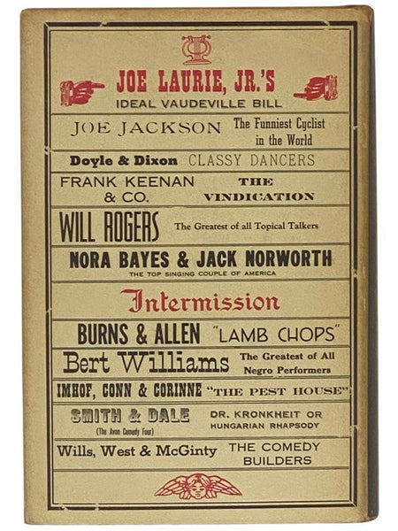 Vaudeville: From the Honky Tonks to the Palace