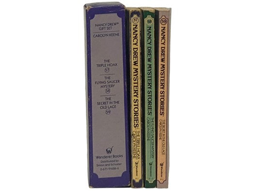 Nancy Drew Gift Set: The Triple Hoax; The Flying Saucer Mystery; The Secret in the Old Lace (Nancy Drew Mystery Stories Series, Books 57, 58, 59)