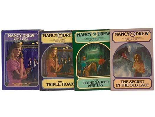 Nancy Drew Gift Set: The Triple Hoax; The Flying Saucer Mystery; The Secret in the Old Lace (Nancy Drew Mystery Stories Series, Books 57, 58, 59)