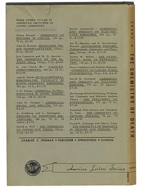The Chemistry of Death (American Lecture Series Publication Number 544)