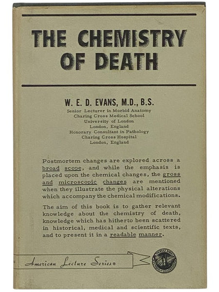 The Chemistry of Death (American Lecture Series Publication Number 544)