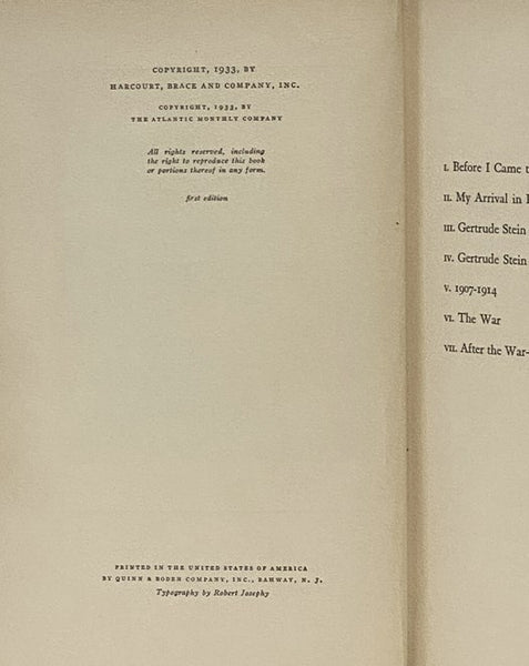The Autobiography of Alice B. Toklas