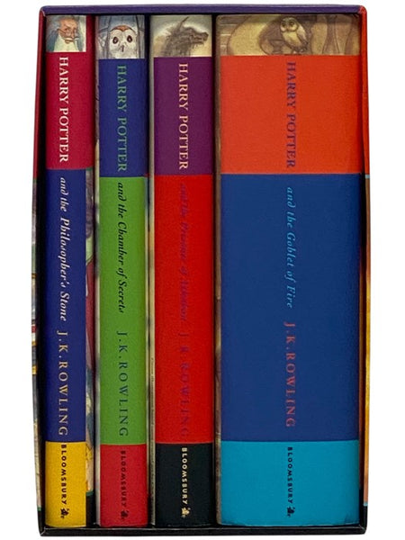 Harry Potter Complete Four Volume Set: Harry Potter and the Sorcerer's Stone; Harry Potter and the Chamber of Secrets; Harry Potter and the Prisoner of Azkaban; Harry Potter and the Goblet of Fire