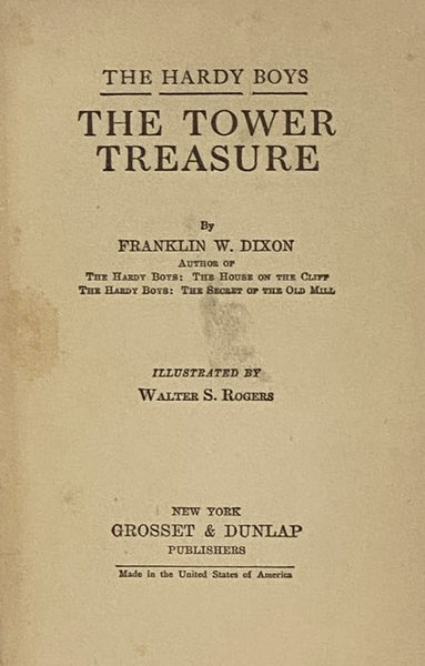 The Tower Treasure (The Hardy Boys Mystery Stories Book 1)