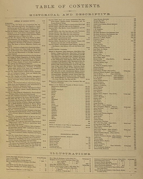 History of Monroe County, New York [1788-1877]; with Illustrations Descriptive of Its Scenery, Palatial Residences, Public Buildings, Fine Blocks, and Important Manufactories, from Original Sketches by Artists of the Highest Ability