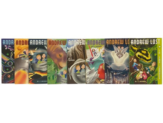 Andrew Lost Books 1-15: On the Dog; In the Bathroom; In the Kitchen; In the Garden; Under Water; In the Whale; On the Reef; In the Deep; In Time; On Earth; With the Dinosaurs; In the Ice Age; In the Garbage; With the Bats; In the Jungle