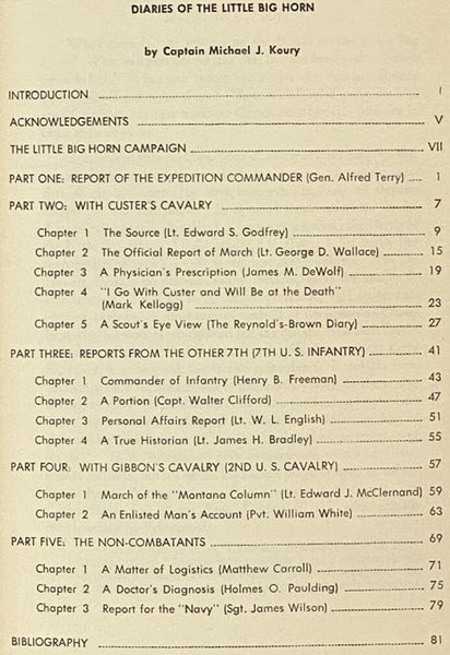 Diaries of the Little Big Horn