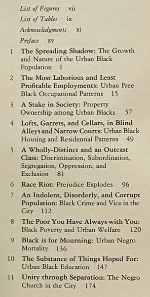 The Free Black in Urban America, 1800-1850: The Shadow of the Dream
