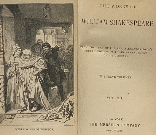 The Works of William Shakespeare, from the Text of the Rev. Alexander Dyce's Fourth Edition, with an Arrangement of His Glossary. in Twelve Volumes