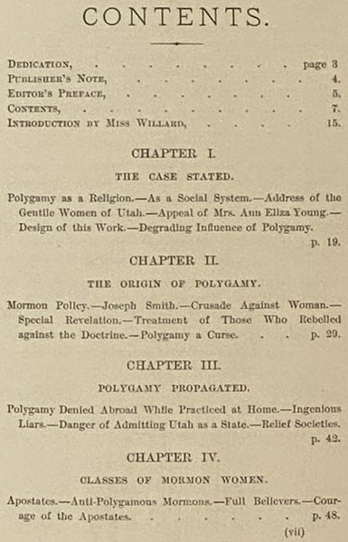 The Women of Mormonism; or The Story of Polygamy as Told by the Victims Themselves.