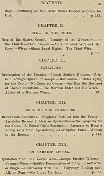 The Women of Mormonism; or The Story of Polygamy as Told by the Victims Themselves.