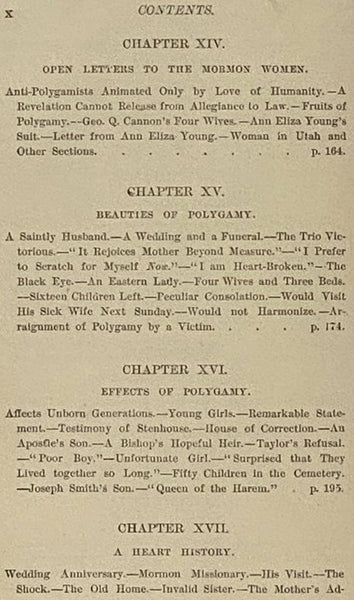 The Women of Mormonism; or The Story of Polygamy as Told by the Victims Themselves.