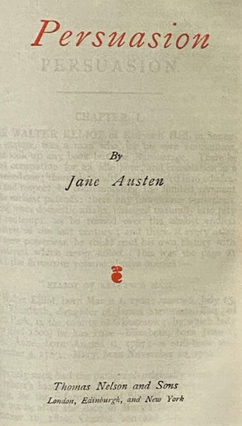Sense and Sensibility; Persuasion