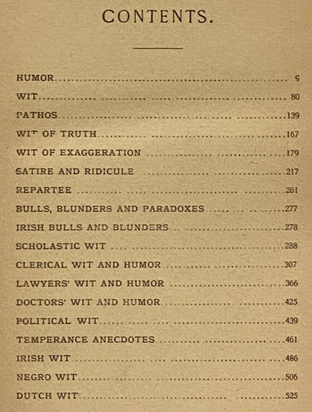 Library of Wit and Humor: From the Writings of the World's Greatest Humorists