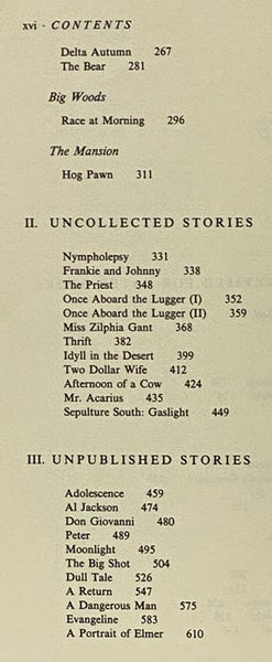 Uncollected Stories of William Faulkner
