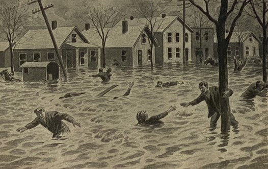 America's Greatest Flood and Tornado Calamity: Authentic Story of These Appalling Disasters. Graphic and Complete Account of the Terrible Floods in Ohio, Indiana and Other States. Hundreds Swept into Eternity. Soul-Stirring Stories Told by Eyewitnesses. …