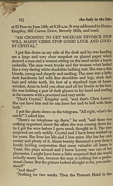 The Lady in the Lake: A Philip Marlowe Mystery